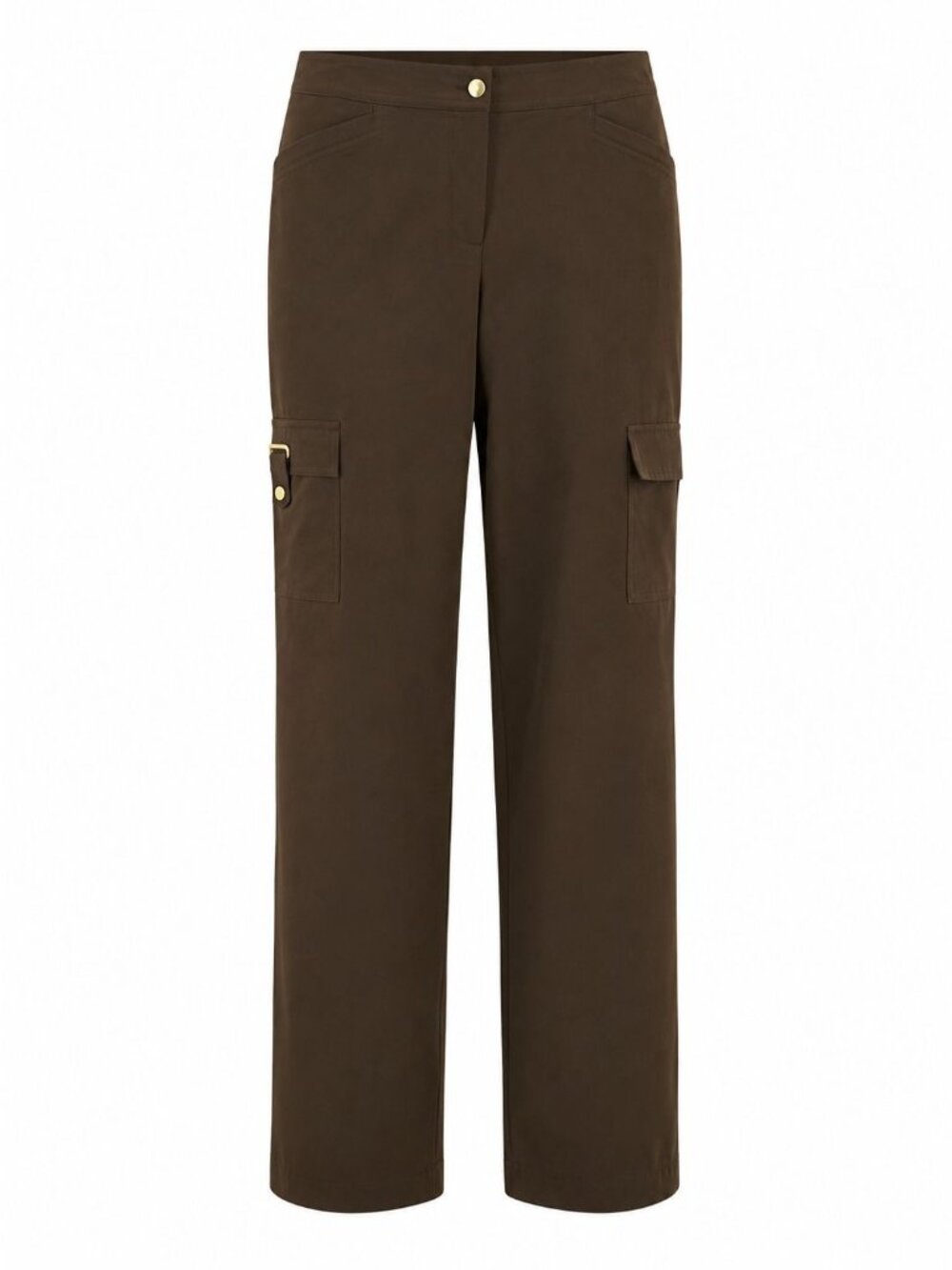 Zenergy by Chico's Cargo Pants Sz 0 Short Brown Straight Leg Travel Hike Utility
